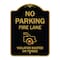 Signmission No Parking Fire Lane W/ Graphic Violators Booted or Towed Heavy-Gauge Alum, 18" x 24", BG-1824-23737 A-DES-BG-1824-23737 - alternate 1